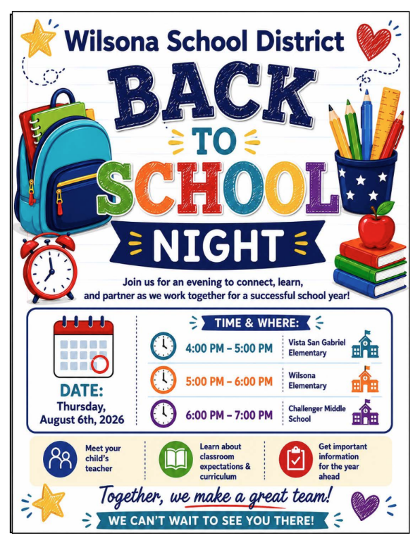 back to school night English